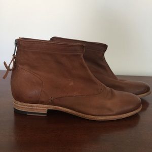 PETER NAPPI Hand dyed Leather Booties handmade